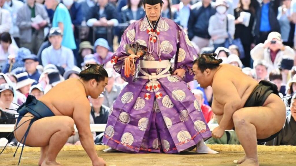 A sumo match